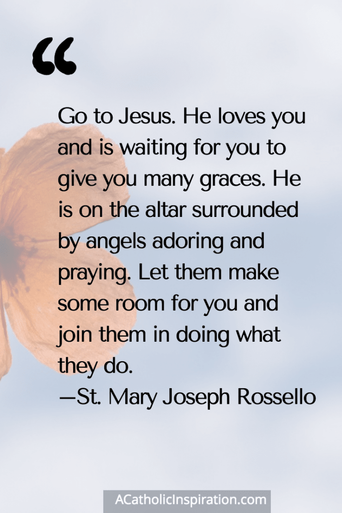 St. Mary Joseph Rossello Quote